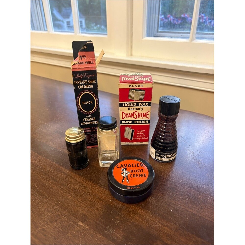 Vintage Shoe Care Lot - DyanShine & Cavalier Boot Crème